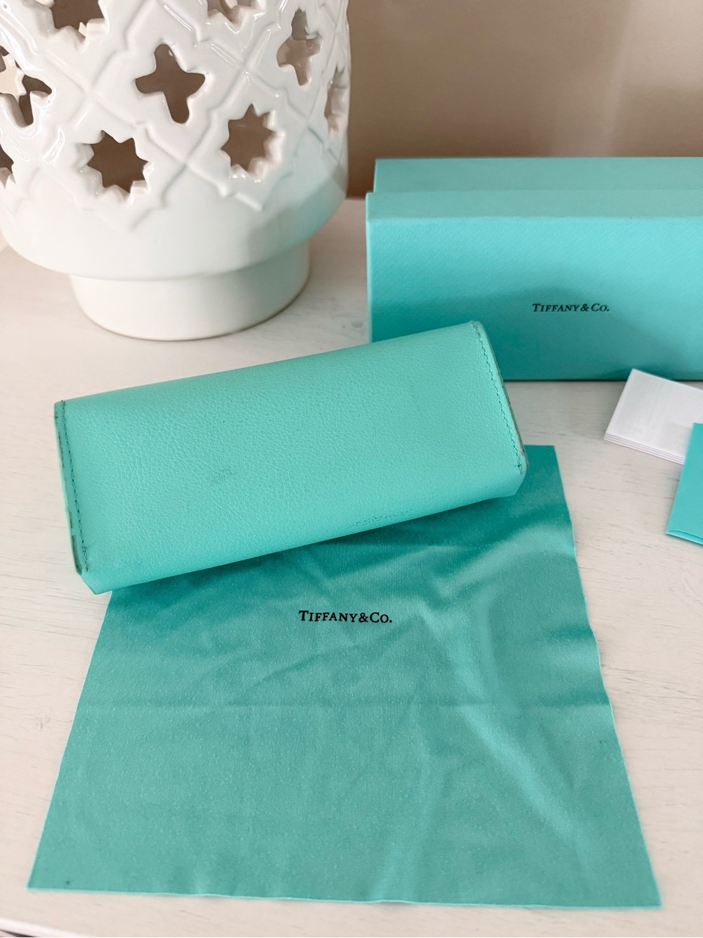 Tiffany Sunglass Case, Box and Cloth Set - Picture 4 of 6